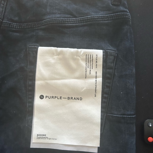 Purple brand jeans wore once color dark blue with light blue spots - Picture 1 of 3